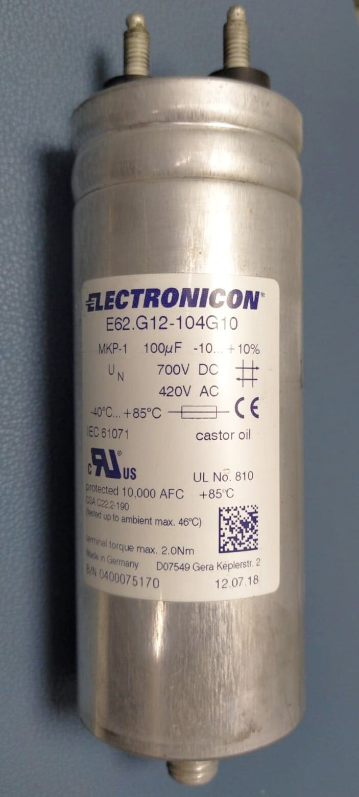 Electronicon AC/DC Capacitor E62.G12-104G10 (Lot of 5)