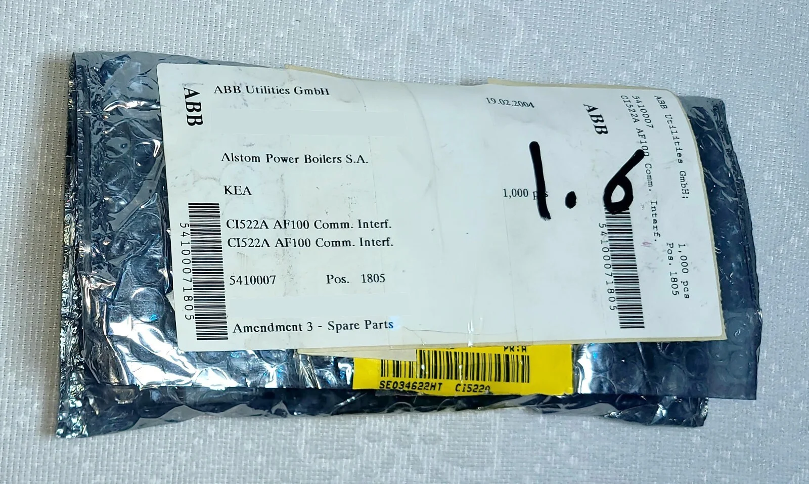 ABB CI522A AF100 Interface Module 3BSE018283R1 – front view