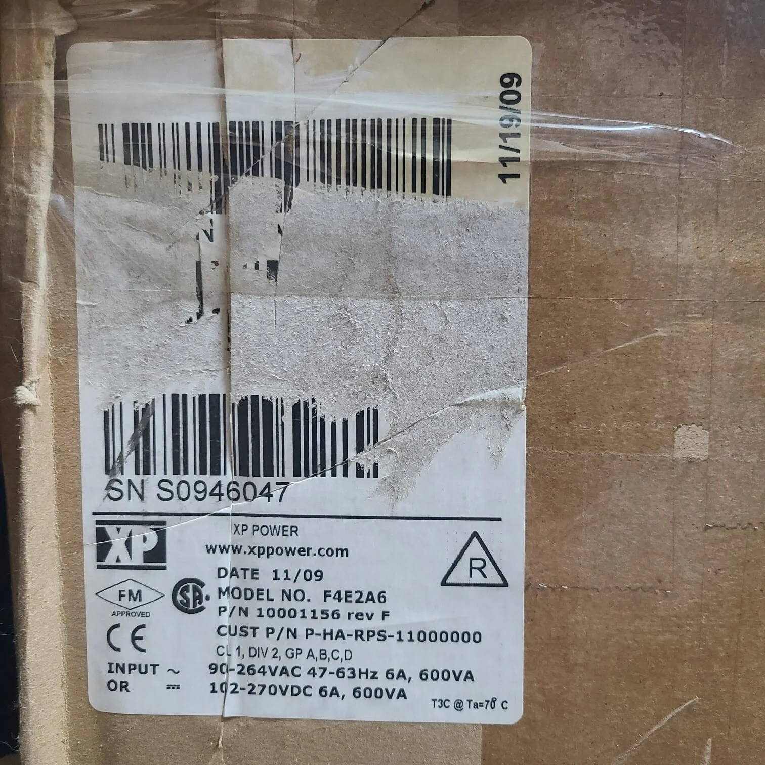 ABB PHARPS11000000 Power Supply – front view