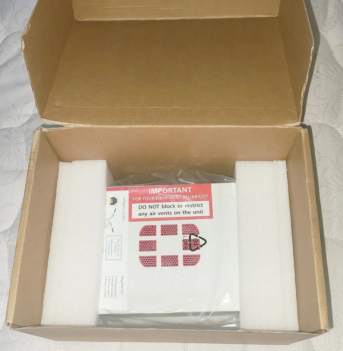 Fortinet FortiGate 50E Network Security Firewall P17464-03-03 – front view