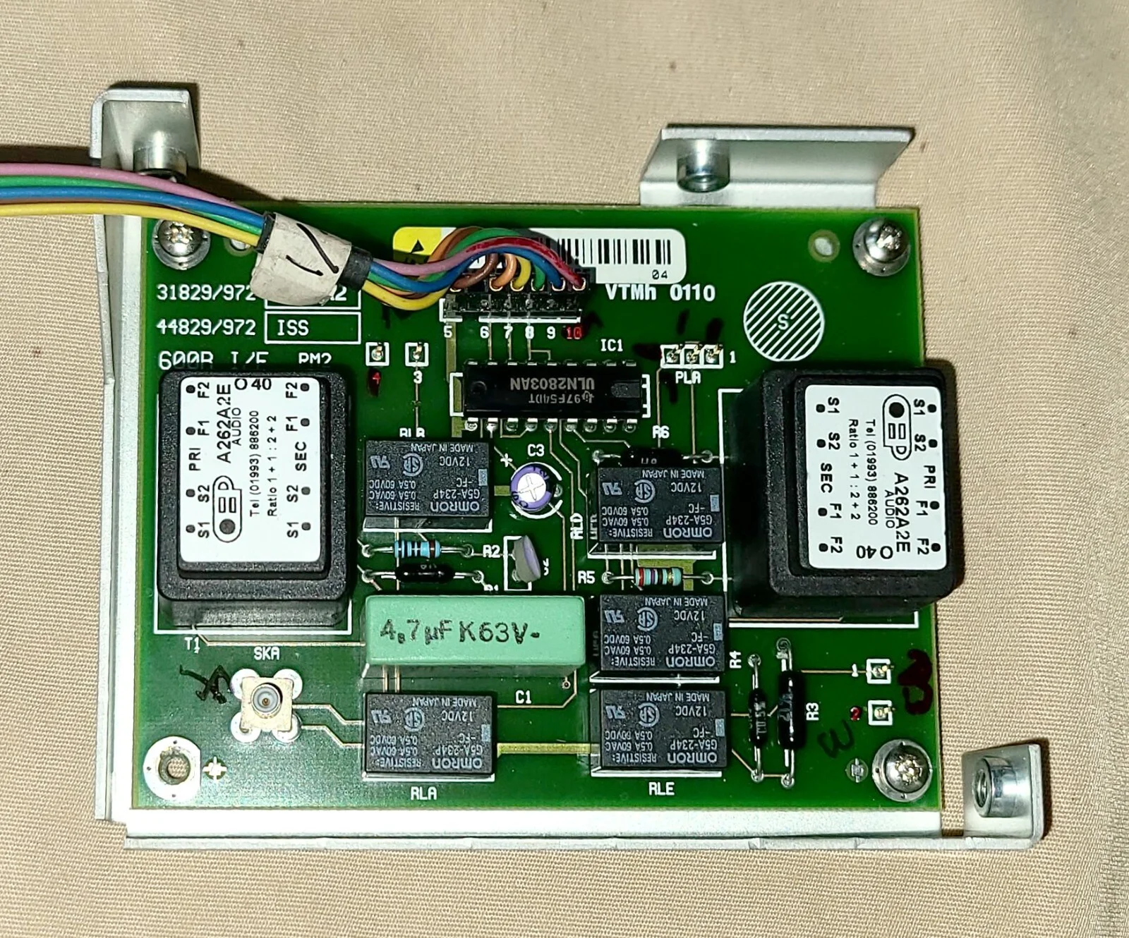 IFR Aeroflex 2945A Relay Board and Transformer – front view