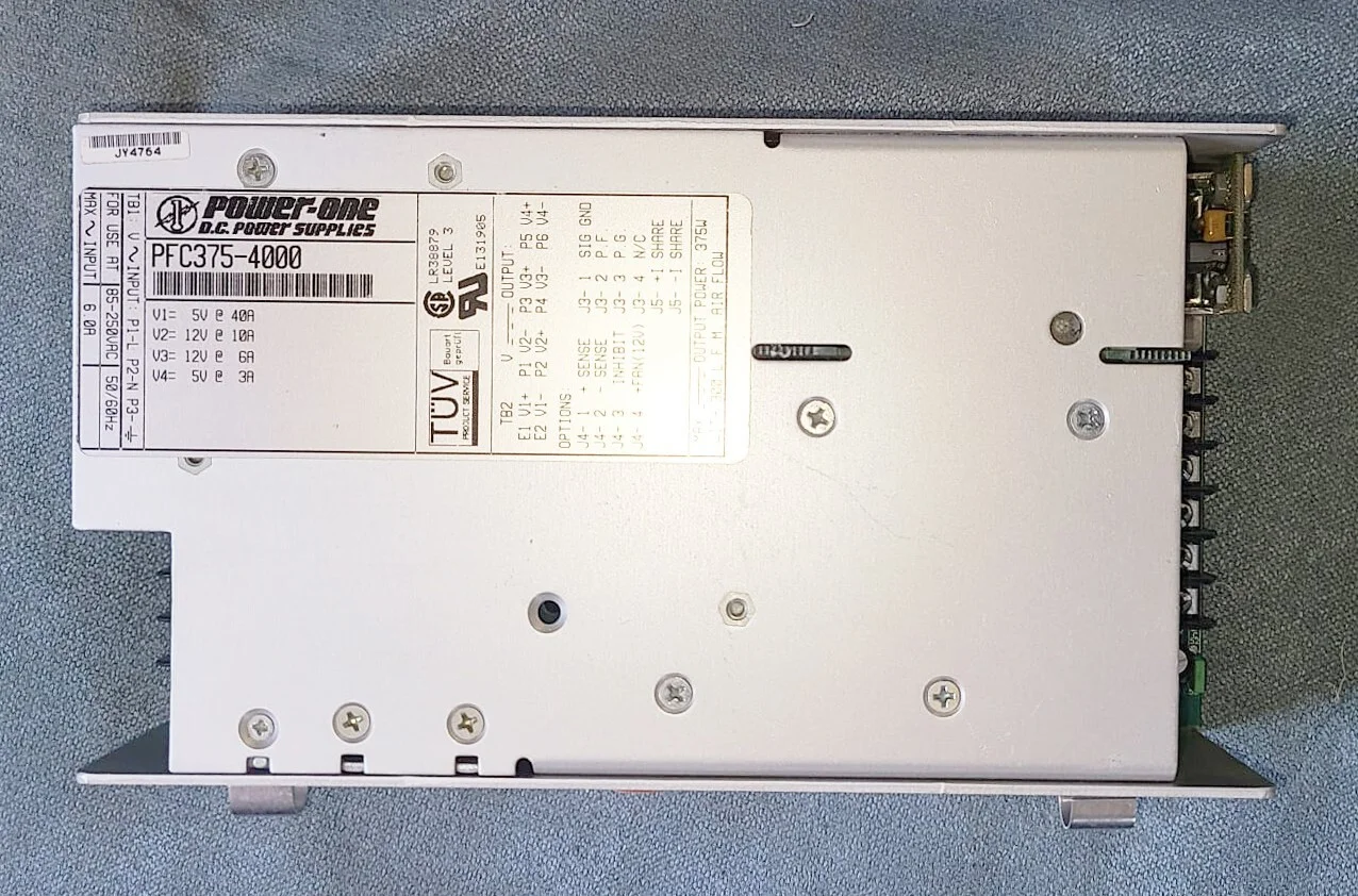 Power One PFC375-4000 Power Supply – front view