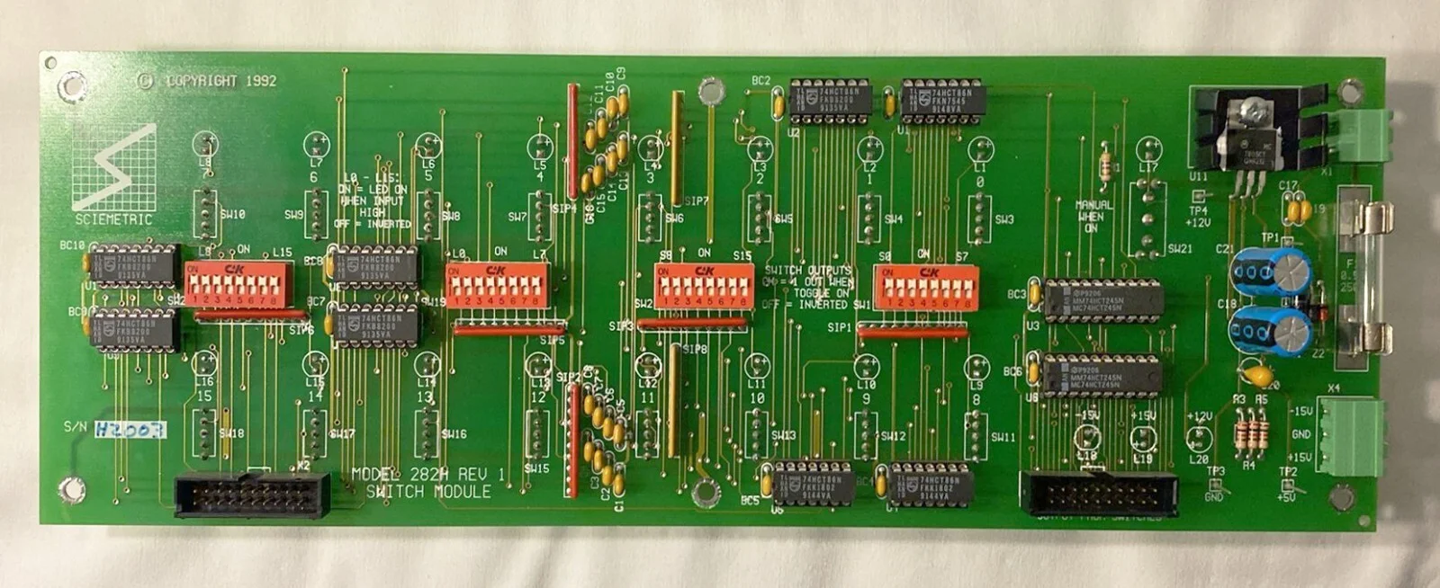 Sciemetric Lot of 8 Analog and Digital Modules – front view