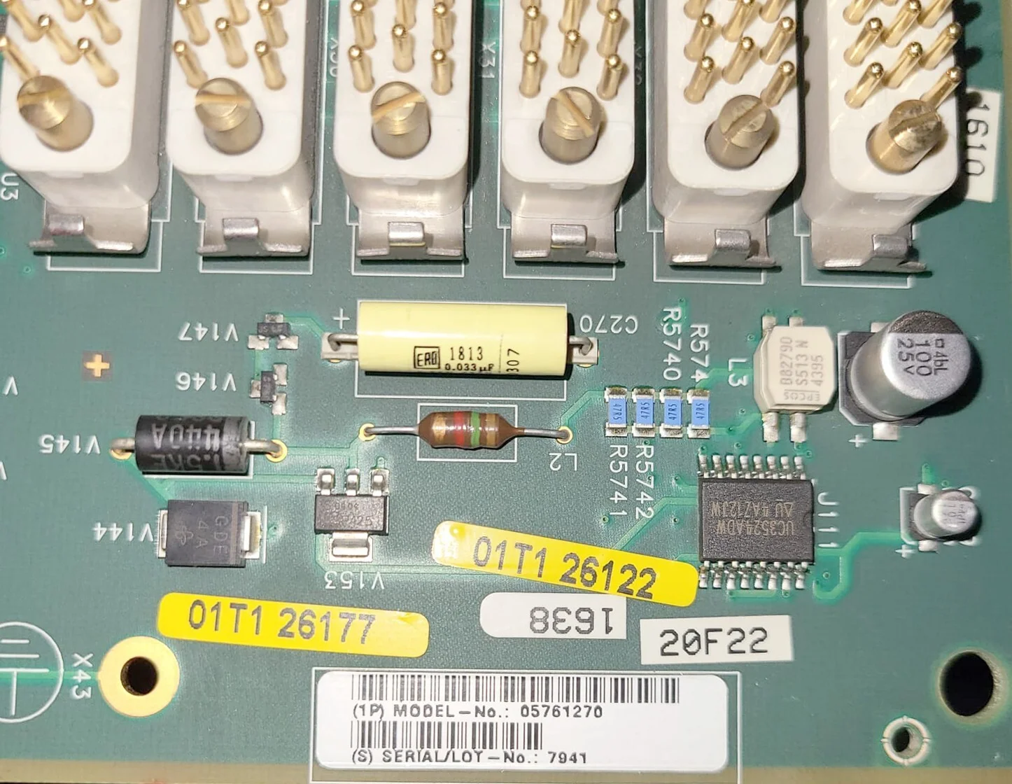 Siemens Multix X2206 D100 E2.3 Radiology Control Module 05761270 – front view