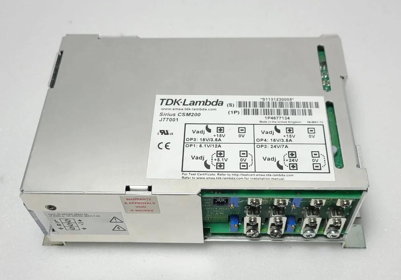 TDK-Lambda CSM200 Power Supply J77001 – front view
