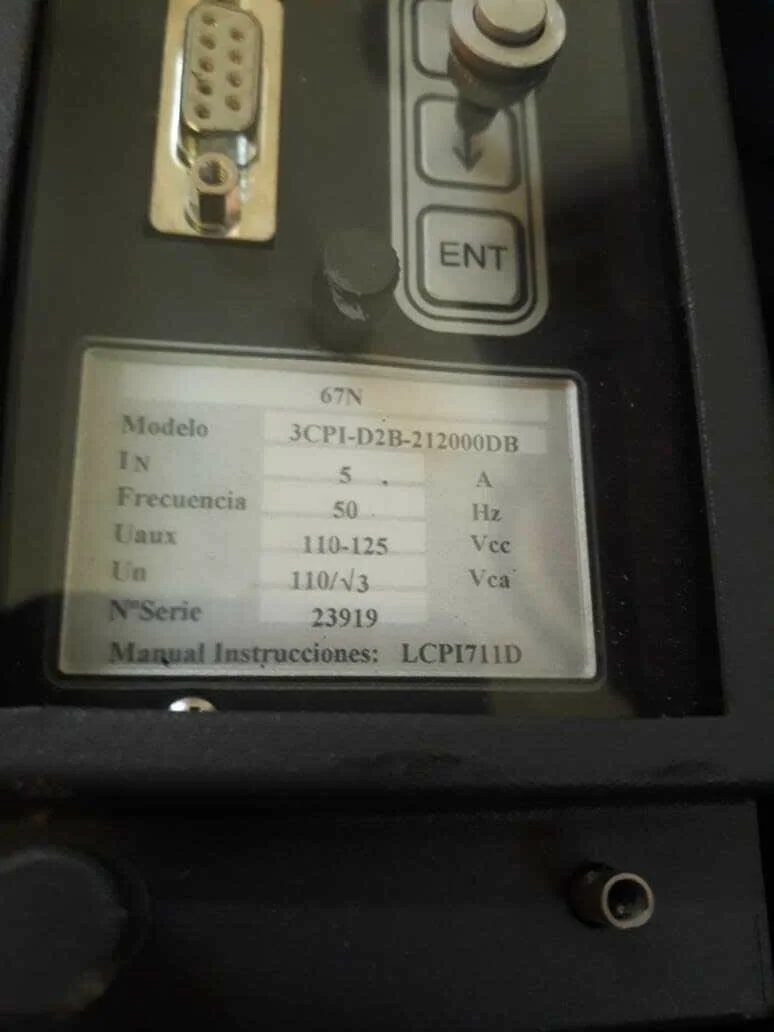 ZIV 3CPI-D2B-212000DB Overcurrent Protection Relay – front view